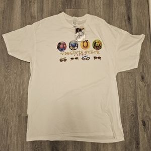 Vintage Virginia Beach Souvenir T Shirt White XL Straw Hats Football VTG 90s